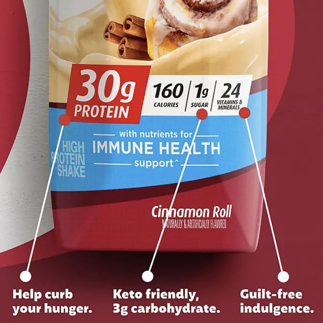 11.5oz Cinnamon Roll Protein Shake