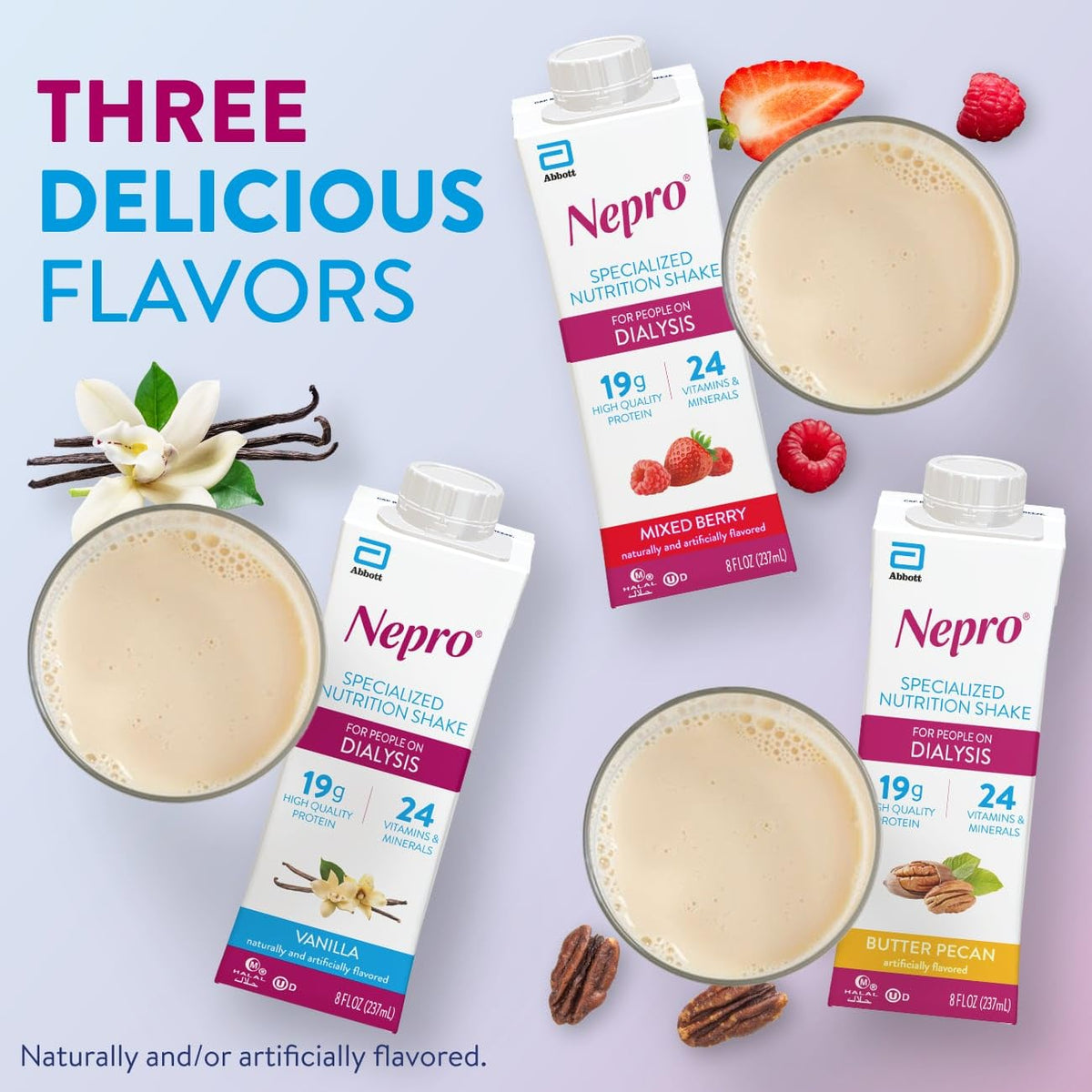 Nepro Renal Nutrition Shake for People on Dialysis, Vanilla, 16ct