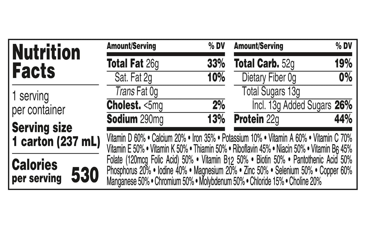 Boost Very High Calorie Nutritional Drink Made with Natural Flavor & No Artificial Flavors, Colors & Sweeteners, Chocolate, 8 FL OZ (Pack of 12)