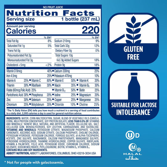 Ensure Original Strawberry Nutrition Shake | Small Meal Replacement Shake | Ready To Drink | 9g Protein, 27 Vitamins and Minerals | 8 fl oz - 24 Pack