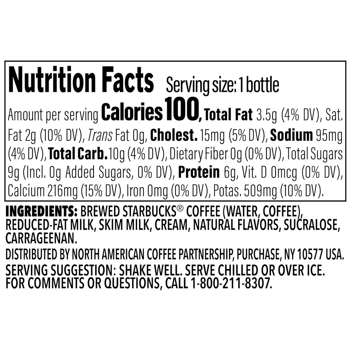 Starbucks Frappuccino Lite, Creamy Vanilla Gelato, 9.5oz Bottles (12 Pk)